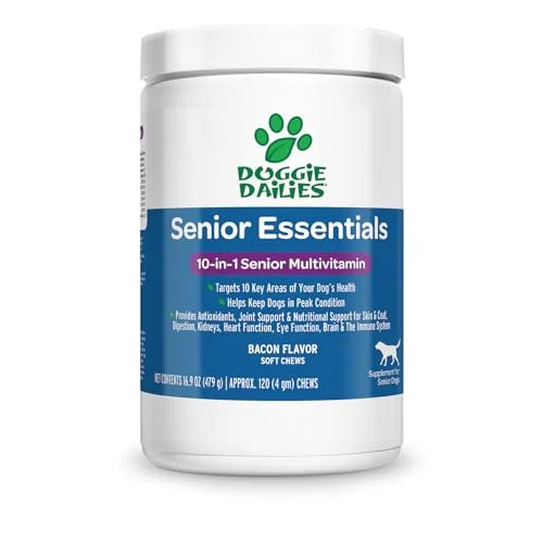 Doggie Dailies Senior Essentials Multivitamin Soft Chews - Rank 5 in Smart Life Hacks for Seniors You Can’t Miss!