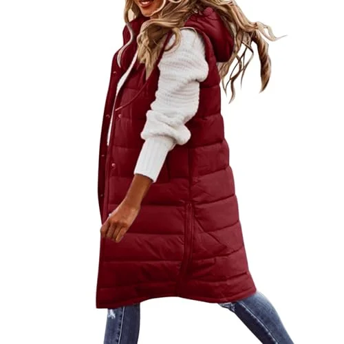 Women's Hooded Sleeveless Puffer Vest - Rank 6 in ✨ ¡Ofertas de los productos más vendidos de Amazon! Cupones y descuentos por tiempo limitado. 🎉