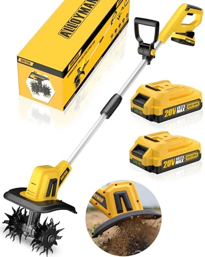 Alloyman 20V Cordless Garden Tiller - Rank 5 in Best Power Tillers of 2025
