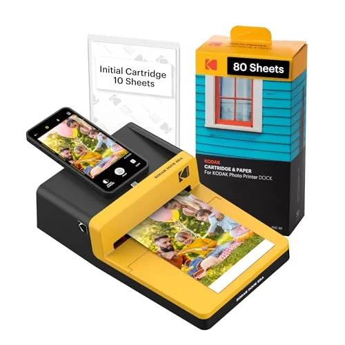 KODAK Dock ERA Plus 4PASS Portable Photo Printer 4x6 - Rank 2 in Best Iphone Printer of 2025