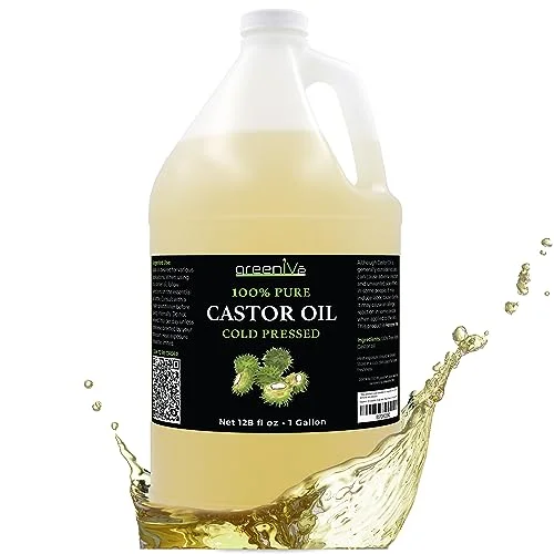 GreenIVe Castor Oil 128oz Cold Pressed - Rank 6 in Best Organic Castor Oil of 2025