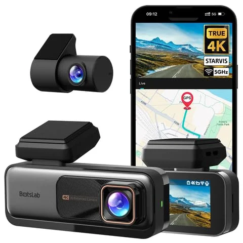 BOTSLAB 4K Dual Dash Cam with ADAS - Rank 6 in Best Wolfbox Dash Cam of 2025