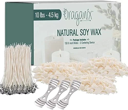 Oraganix DIY Candle Making Kit - 10lbs Soy Wax - Rank 6 in Best Candle Making Kit of 2025