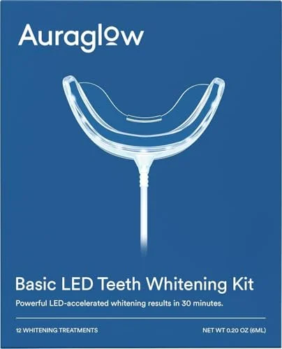 AURAGLOW Teeth Whitening Kit with LED Light - Rank 7 in Best Teeth Whitening of 2025