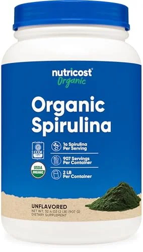 Nutricost Organic Spirulina Powder - Rank 7 in Best Blue Spirulina of 2025