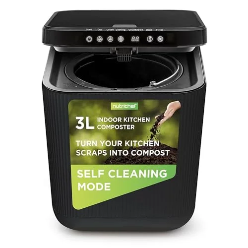 NutriChef 3L Electric Kitchen Composter - Rank 3 in Best Countertop Composter of 2025