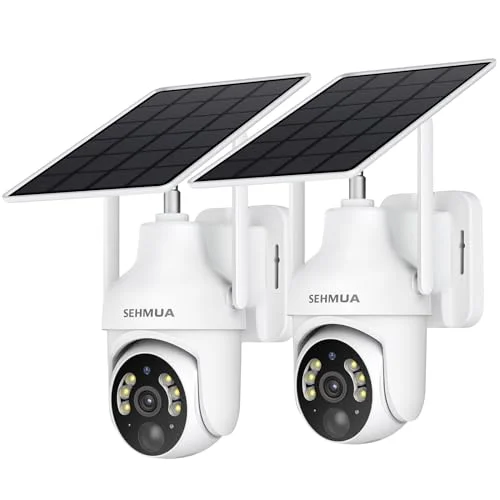 SEHMUA 2K Solar Wireless Outdoor Security Cameras - Rank 8 in Best Solar Camera of 2025