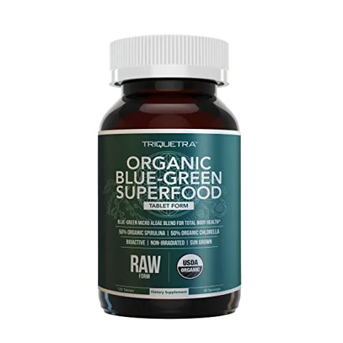 Organic Spirulina and Chlorella Tablets - Rank 4 in Best Blue Spirulina of 2025