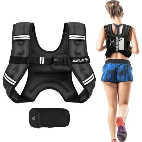 BAGAIL Weighted Vest with Detachable Phone Pouch - Rank 2 in Best Weight Vest of 2025