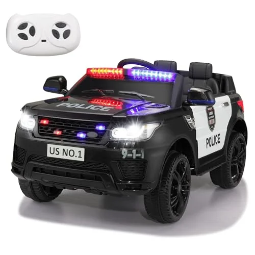 TOBBI Ride On Police Car for Kids - Rank 8 in Best Power Wheels of 2025