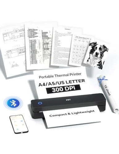 PRT Wireless Portable Thermal Printer - Rank 8 in Best Iphone Printer of 2025