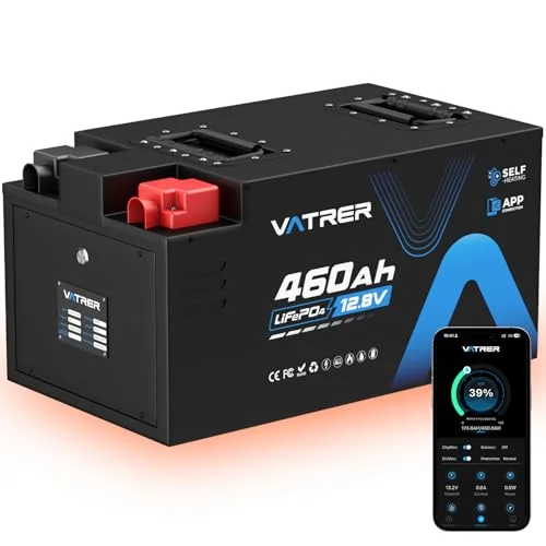 Vatrer Power 12.8V 460Ah LiFePO4 RV Battery - Rank 8 in Best Rv Batteries of 2025