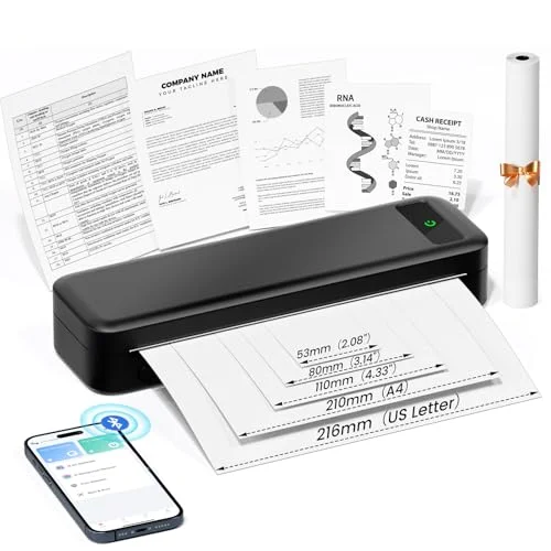 TATTMUSE Portable Wireless Inkless Thermal Printer - Rank 5 in Best Iphone Printer of 2025