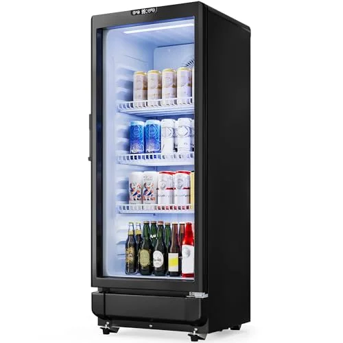YITAHOME Commercial Beverage Refrigerator with Glass Door - Rank 3 in Best Glass Door Mini Fridge of 2025