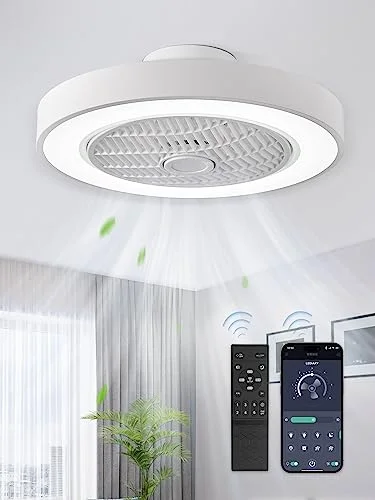 LEDIARY 20 Inch Bladeless Ceiling Fan With Light - Rank 5 in Best Bladeless Ceiling Fan of 2025