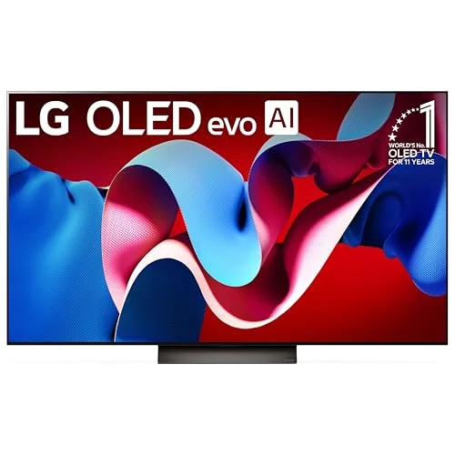 LG 65-Inch OLED evo C4 Smart TV with Alexa - Rank 7 in Best Gaming Tv of 2025