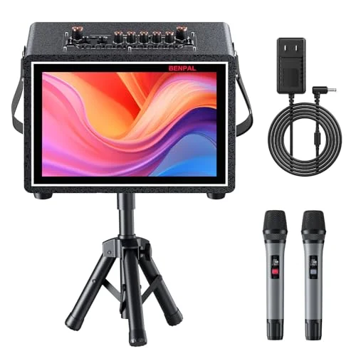 BENPAL Karaoke Machine with Touch Screen and Bluetooth Speaker - Rank 9 in Best Karaoke Machine With Lyrics Display of 2025