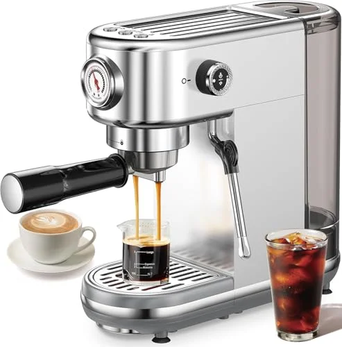 Atatix Professional Espresso Machine Silver - Rank 5 in Best Casabrews Espresso Machine of 2025
