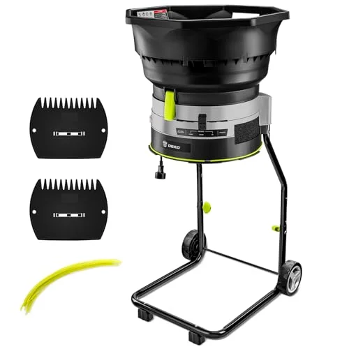 DEKOPRO Electric Leaf Mulcher Shredder 13-Amp - Rank 9 in Best Paper Shredder of 2025