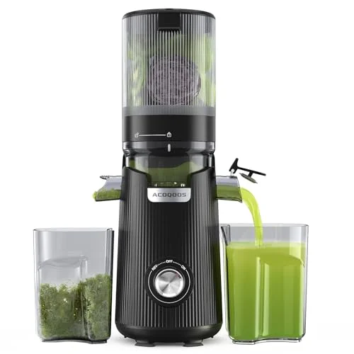ACOQOOS Cold Press Juicer with Wide Chute - Rank 2 in Juicer Machines