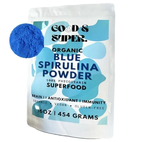 Organic Blue Spirulina Powder - 1 Pound - Rank 3 in Best Blue Spirulina of 2025