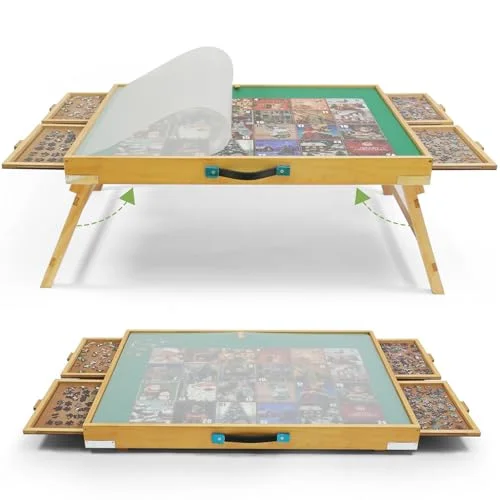 BuilderButler Puzzle Table with Drawers - Rank 6 in Best Puzzle Table With Legs of 2025