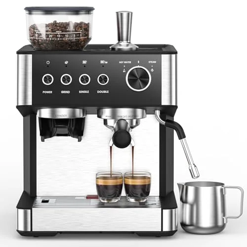 Espresso Machine with Grinder and Milk Frother - Rank 8 in Best Casabrews Espresso Machine of 2025