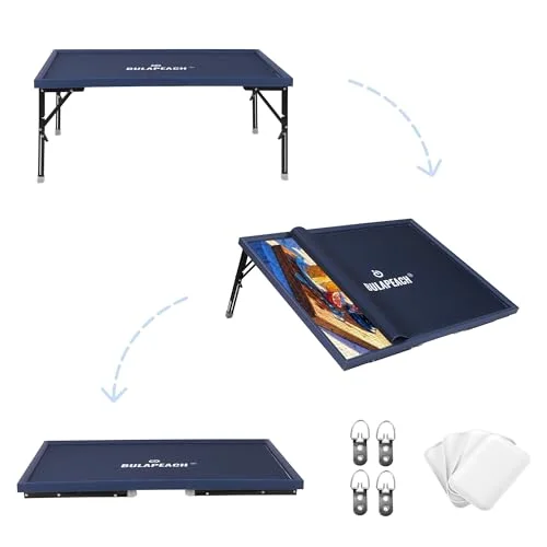 BULAPEACH Puzzle Table with Folding Legs - Rank 9 in Best Puzzle Table With Cover of 2025