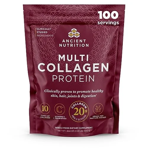 Ancient Nutrition Collagen Powder Protein with Probiotics - Rank 5 in Best Collagen For Women of 2025