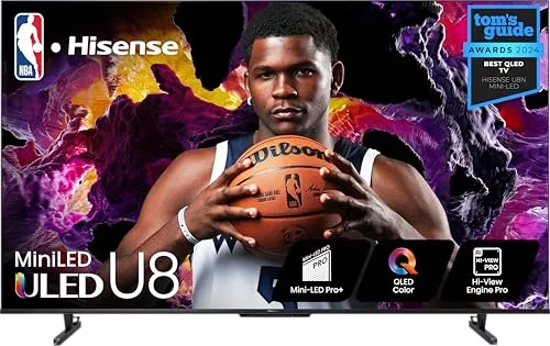 Hisense 55-Inch U8 Series Mini-LED 4K TV - Rank 2 in Best Gaming Tv of 2025