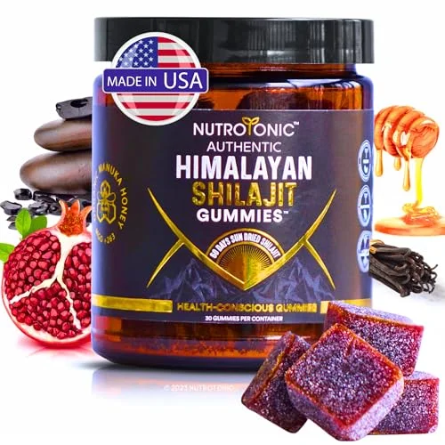 NutroTonic LLC Organic Shilajit Gummies Pomegranate Oil Flavor - Rank 8 in Best Himalayan Shilajit of 2025