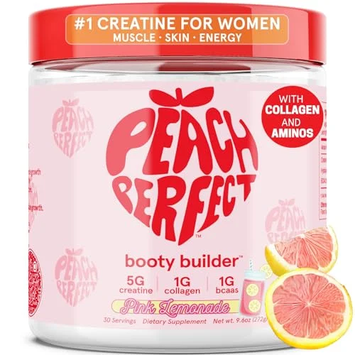 Peach Perfect Creatine Pink Lemonade Powder - Rank 3 in Best Protein For Weight Gain of 2025