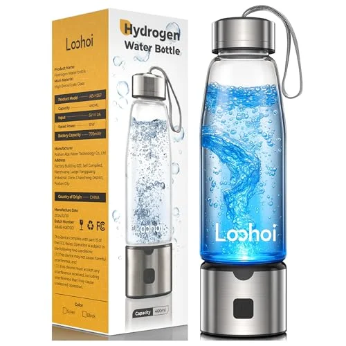 LOOHOI Hydrogen Water Bottle 16OZ Generator - Rank 2 in Hydrogen Water Bottles