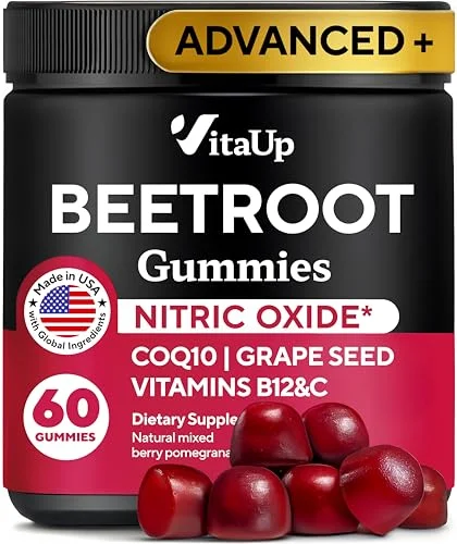 VitaUp Cardio Beet Root Gummies 2600mg - Rank 8 in Best Nitric Oxide of 2025