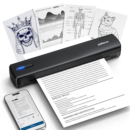 POLONO D810 Portable Wireless Thermal Printer - Rank 6 in Best Iphone Printer of 2025