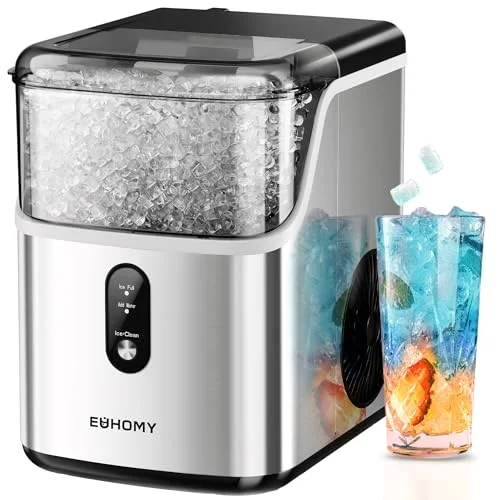 EUHOMY Nugget Ice Maker, 35lbs/24H, Self-Cleaning - Rank 3 in Best Nugget Ice Maker of 2025
