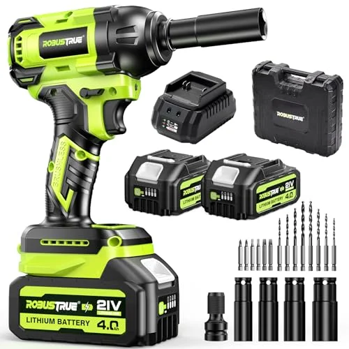 Robustrue Cordless Impact Wrench 406Ft-lbs Brushless - Rank 2 in Best Impact Wrench of 2025