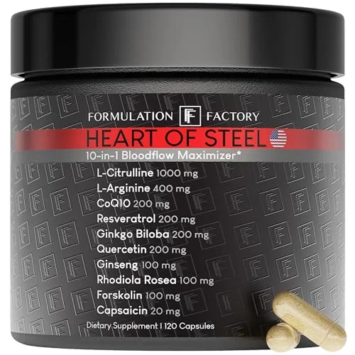 Heart Of Steel Nitric Oxide Supplement - Rank 10 in Best Nitric Oxide of 2025
