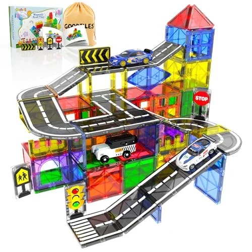 Magnetic Tiles Road Set - Goodtiles - Rank 2 in Best Magnetic Tiles of 2025