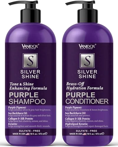 Vanidox Purple Shampoo & Conditioner Set - Rank 2 in Best Toning Shampoo of 2025