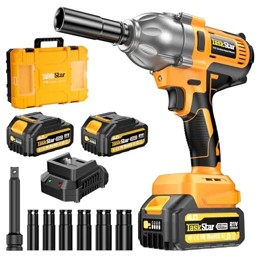 TaskStar Cordless Impact Wrench 1/2 Inch 21V - Rank 3 in Best Impact Wrench of 2025