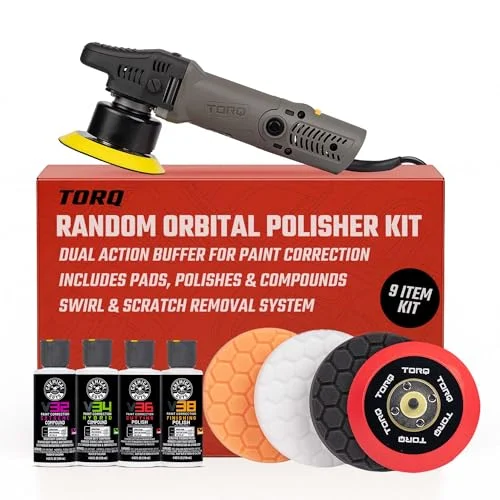 Chemical Guys TORQX Random Orbital Polisher Kit - Rank 2 in Best Auto Buffer of 2025