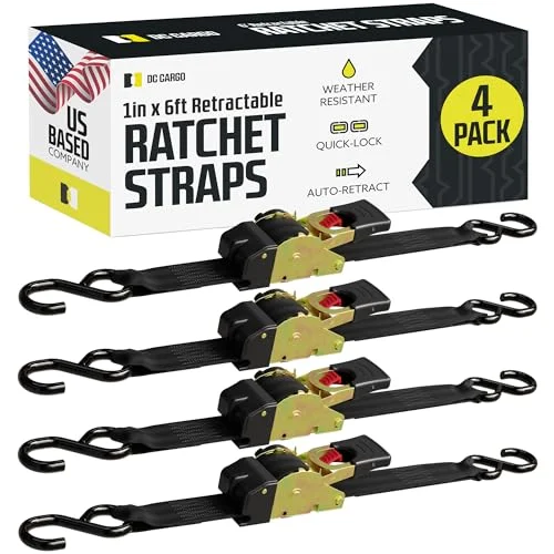 DC Cargo Mall Retractable Ratchet Straps - Rank 6 in Best Ratchet Straps of 2025