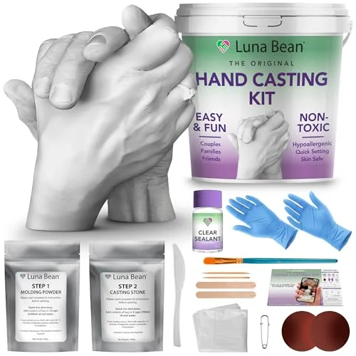 Luna Bean Couples Hand Casting Kit - Rank 2 in The Ultimate Father’s Day Gift Guide: Perfect Picks for Every Dad