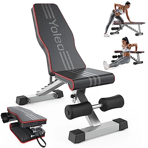 Yoleo Adjustable Weight Bench for Home Gym - Rank 4 in Best Weight Bench of 2025