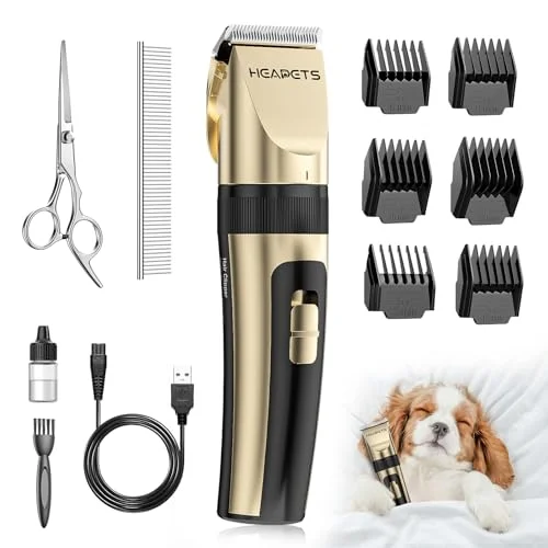 HEAPETS Pet Grooming Clippers Gold - Rank 8 in Best Grooming Dog of 2025