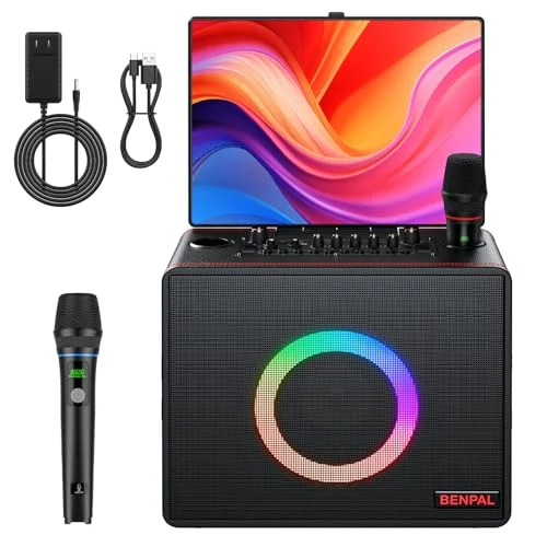 BENPAL Smart Karaoke Machine with Touch Screen - Rank 8 in Best Karaoke Machine With Lyrics Display of 2025