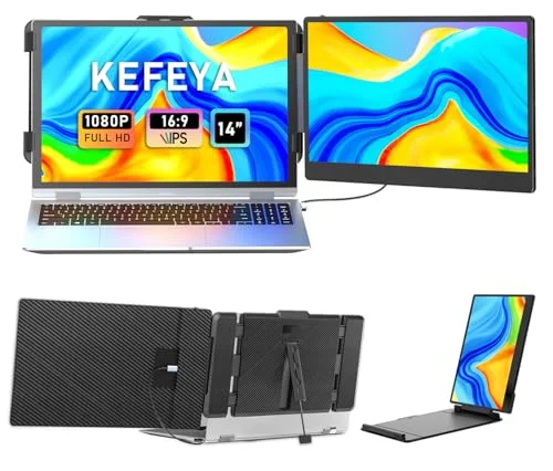 KEFEYA Laptop Screen Extender 14" FHD Dual Monitor - Rank 9 in Best Laptop Screen Extender of 2025