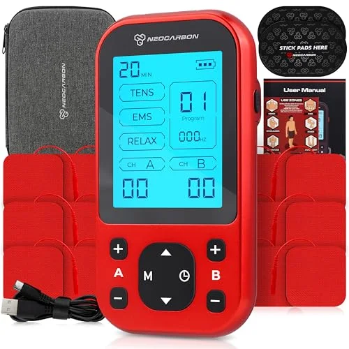 Neocarbon TENS Unit Pro Muscle Stimulator - Rank 2 in Best Tens Units of 2025