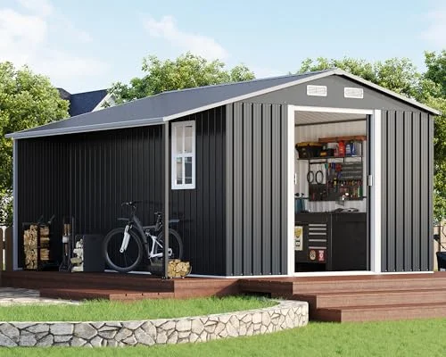 Amerlife Outdoor Storage Shed with Windows - Rank 5 in Best Sheds of 2025